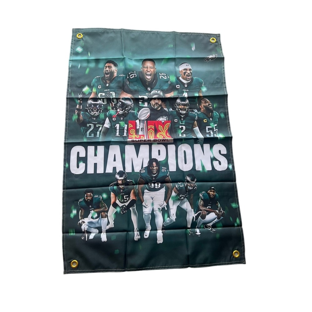 Philidelpha Eagles NFL Super Bowl 2x3 Flag Banner ft Outdoor Polyester